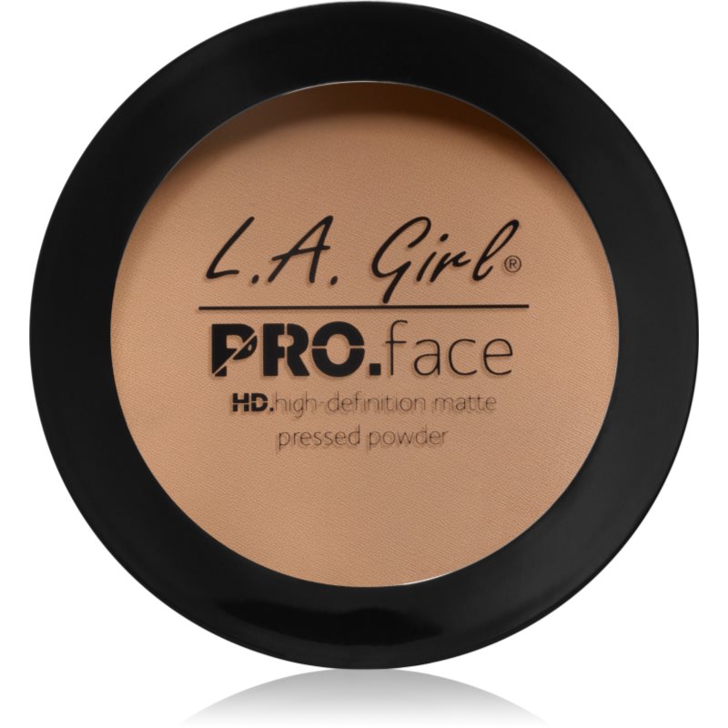 L.A. Girl Cosmetics PRO. Face HD компактна пудра с матиращ ефект цвят Nude Beige 7 гр.