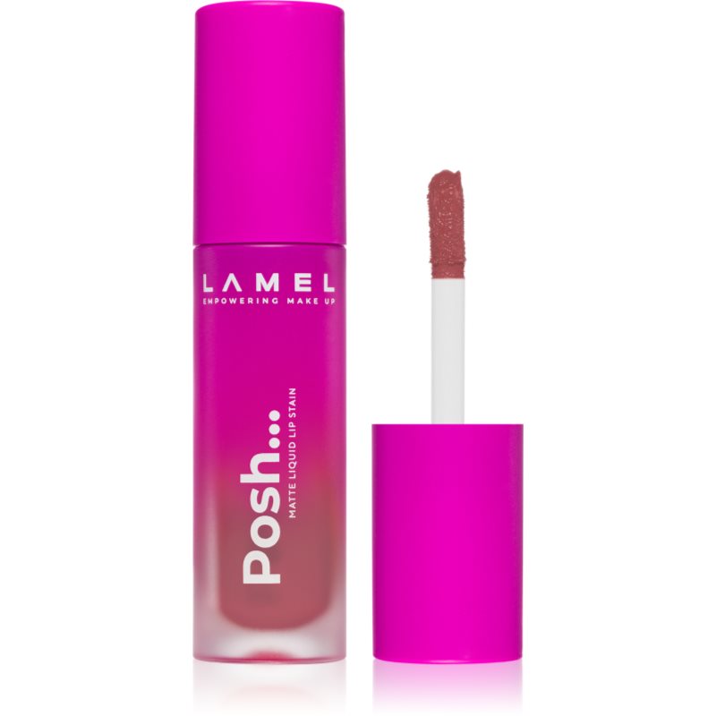 LAMEL Posh Matte Liquid Lip Stain дълготрайно матово течно червило цвят 402 4 гр.
