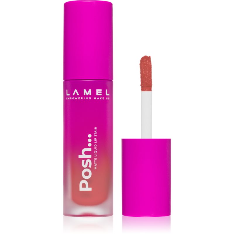 LAMEL Posh Matte Liquid Lip Stain дълготрайно матово течно червило цвят №404 4 гр.
