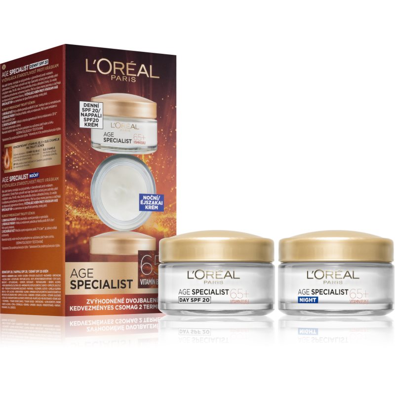 L’Oréal Paris Age Specialist 65+ комплект против бръчки на ниска цена