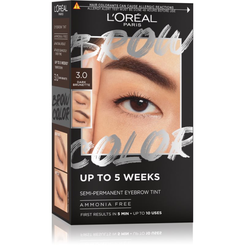 L’Oréal Paris Brow Color цвят за вежди цвят 3.0 Dark Brunette 1 бр.