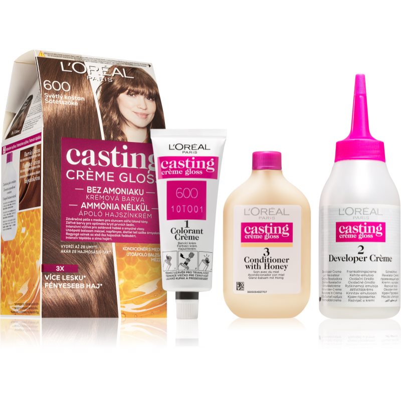 L’Oréal Paris Casting Creme Gloss боя за коса цвят 600 Light Brown 1 бр.