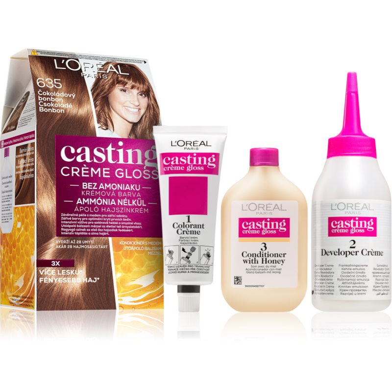 L’Oréal Paris Casting Creme Gloss боя за коса цвят 635 Chocolate Candy 1 бр. на ниска цена