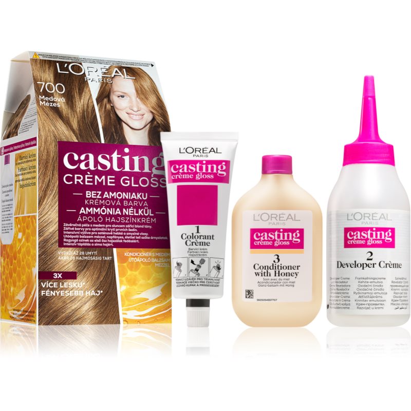 L’Oréal Paris Casting Creme Gloss боя за коса цвят 700 Honey 1 бр. на ниска цена
