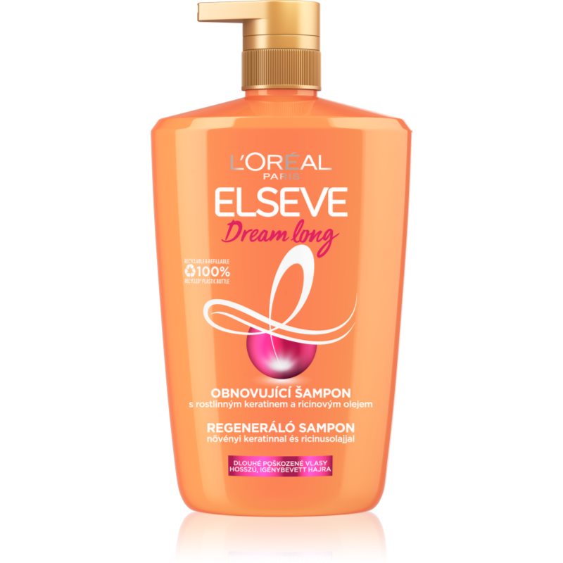 L’Oréal Paris Elseve Dream Long възстановяващ шампоан с дозатор 1000 мл.