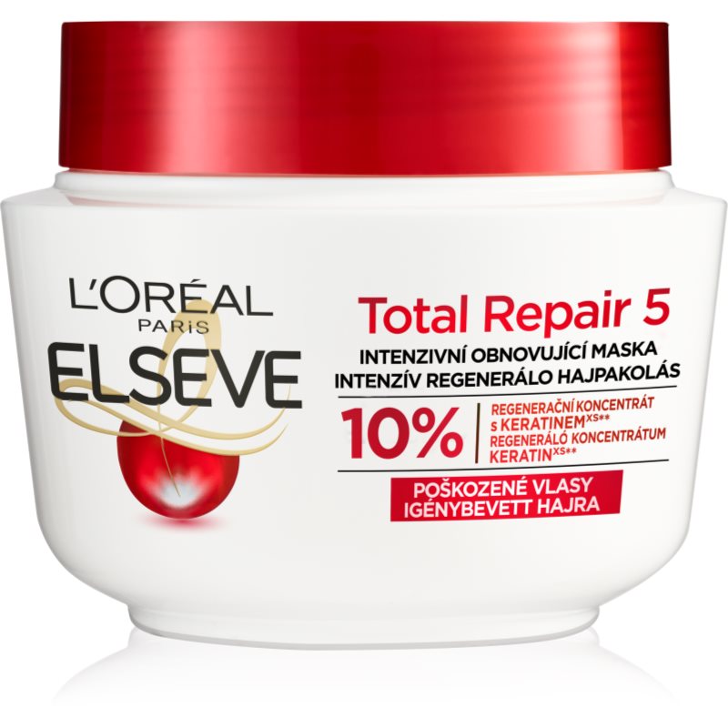 L’Oréal Paris Elseve Total Repair 5 регенерираща маска за коса с кератин 300 мл.