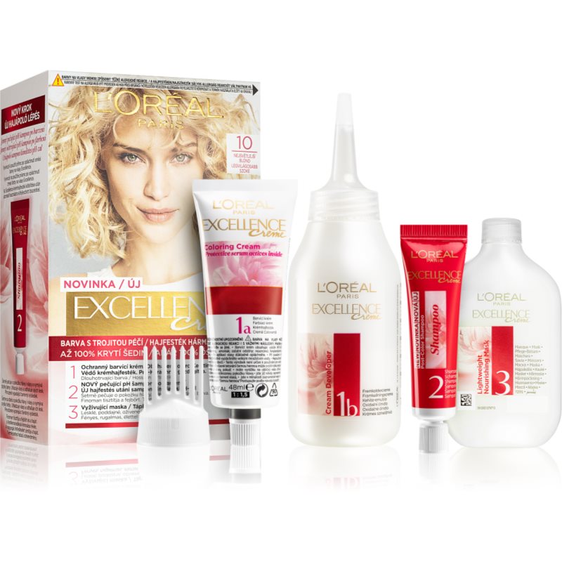 L’Oréal Paris Excellence Creme боя за коса цвят 10 1 бр. на ниска цена