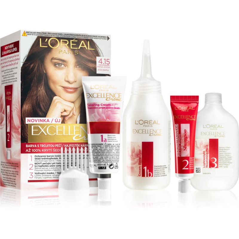 L’Oréal Paris Excellence Creme боя за коса цвят 4.15 на ниска цена