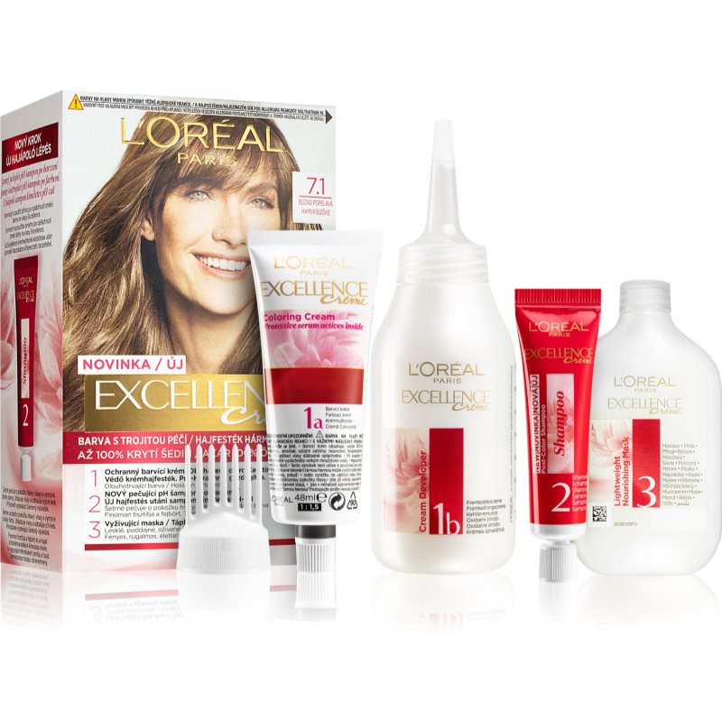 L’Oréal Paris Excellence Creme боя за коса цвят 7.1 на ниска цена