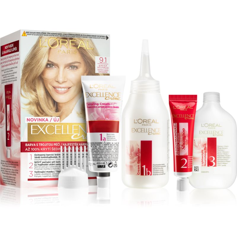 L’Oréal Paris Excellence Creme боя за коса цвят 9.1 на ниска цена