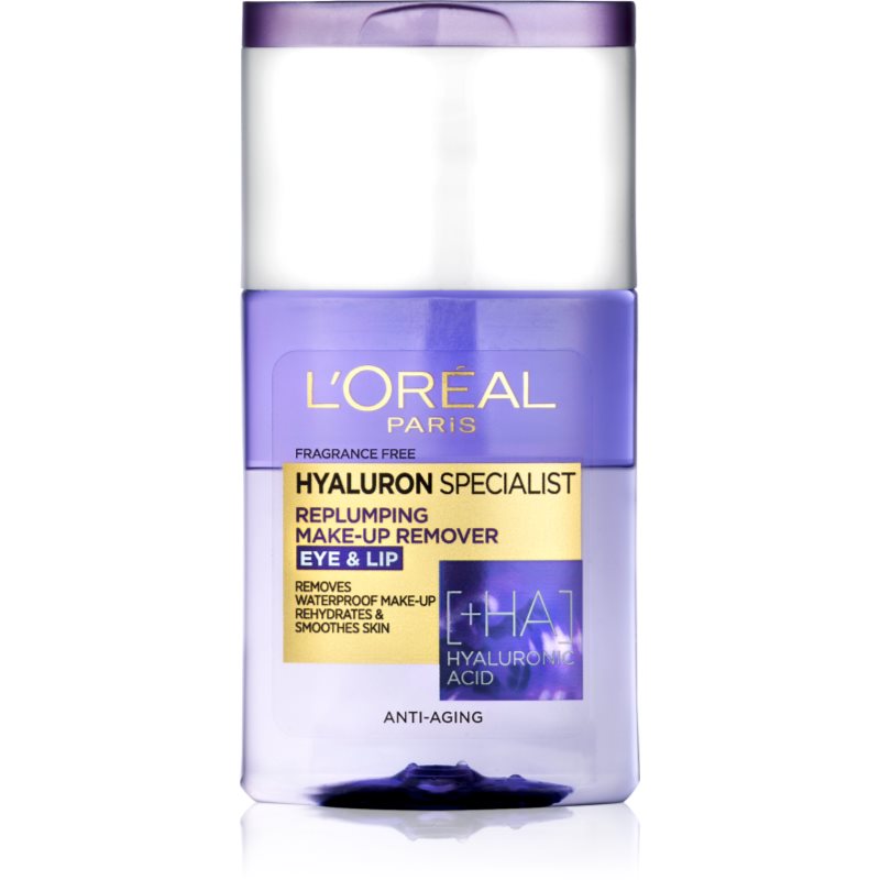 L’Oréal Paris Hyaluron Specialist двукомпонентен продукт за отстраняване на водоустойчив фон дьо тен с хиалуронова киселина 125 мл.