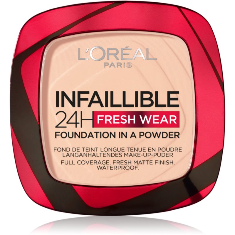 L’Oréal Paris Infaillible Fresh Wear 24h Грим на прах цвят 180 Rose Sand 9 гр. на ниска цена