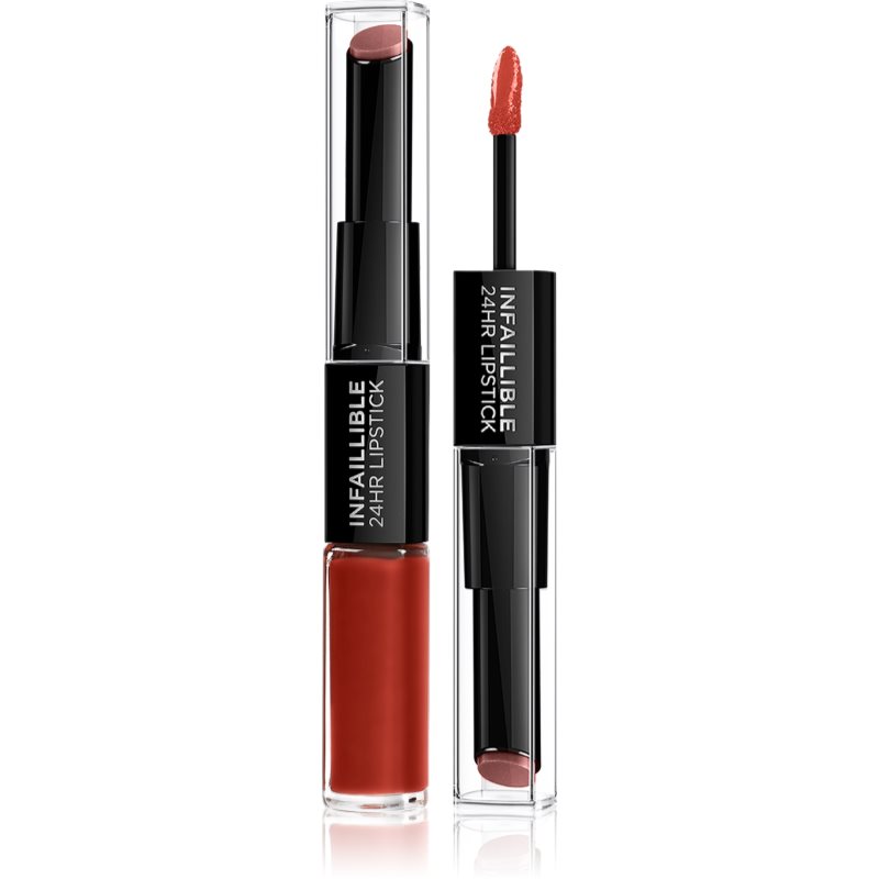 L’Oréal Paris Infallible 24H дълготрайно червило и гланц за устни 2 в 1 цвят 501 Timeless Red 5