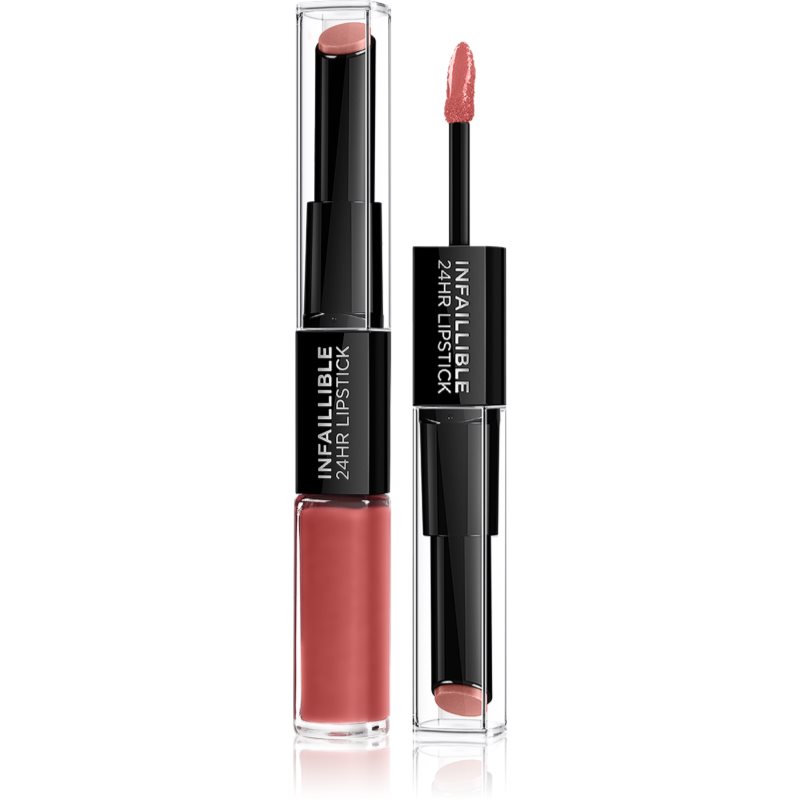 L’Oréal Paris Infallible 24H дълготрайно червило и гланц за устни 2 в 1 цвят 801 Toujours Toffee 5