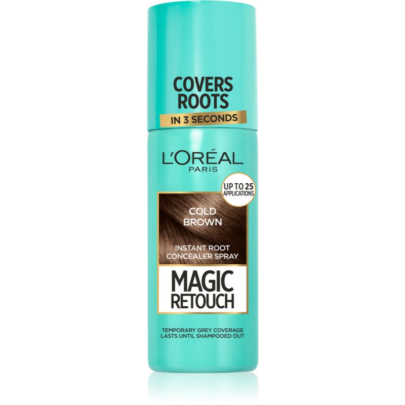 L’Oréal Paris Magic Retouch спрей за мигновено прикриване на израснала коса цвят Cold Brown 75 мл. на ниска цена