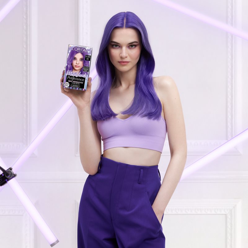 L’Oréal Paris Préférence Meta Vivids полу-перманента боя за коса цвят 9.120 Meta Lilac 1 бр. на ниска цена