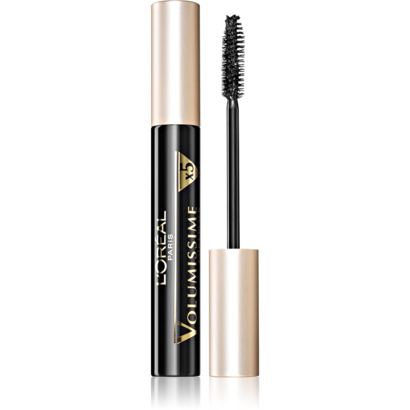 L’Oréal Paris Volumissime X5 спирала за обем и сгъстяване на миглите цвят Extra Black 7.5 мл.