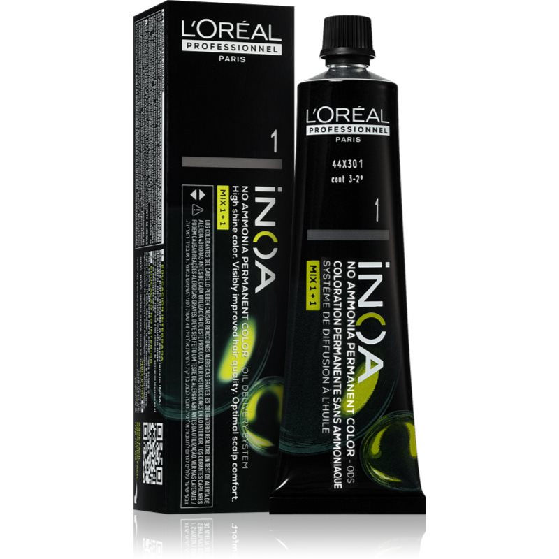 L’Oréal Professionnel Inoa перманентната боя за коса без амоняк цвят 1 60 мл.