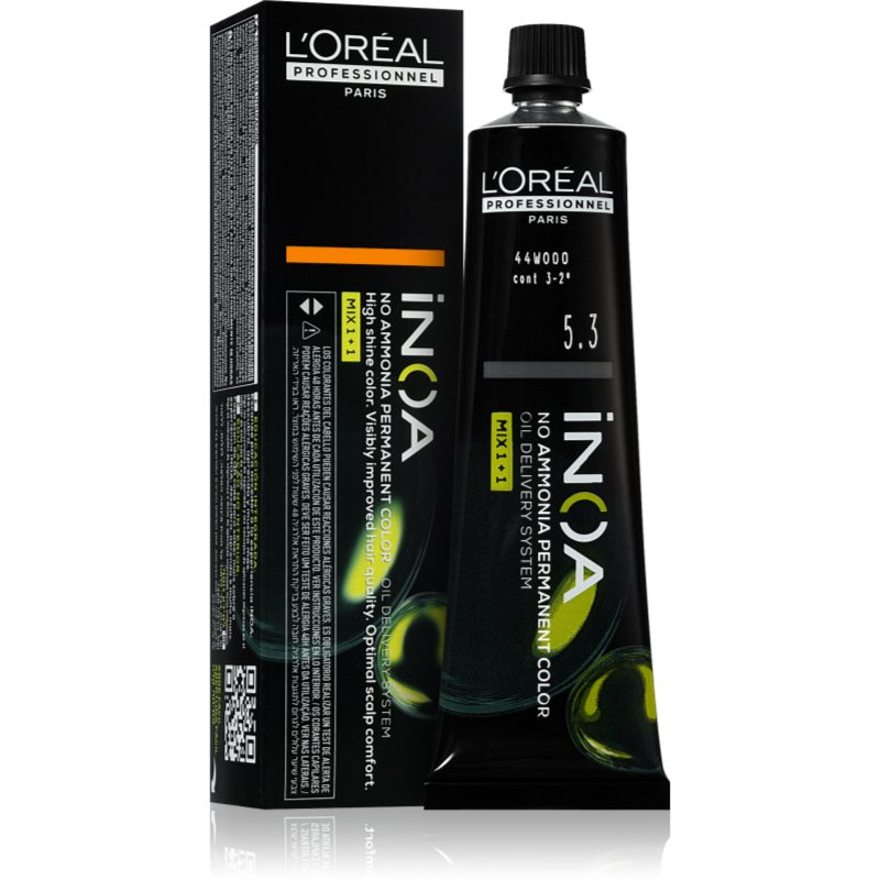 L’Oréal Professionnel Inoa перманентната боя за коса без амоняк цвят 5.3 60 мл.