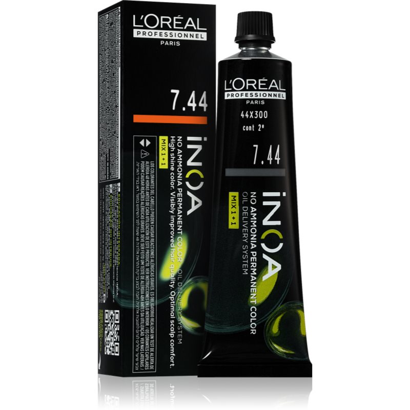 L’Oréal Professionnel Inoa перманентната боя за коса без амоняк цвят 7.44 60 мл.
