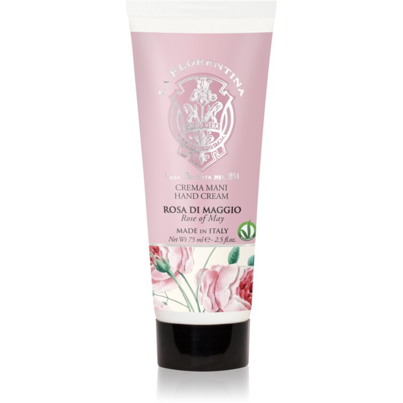 La Florentina Rose of May Hand Cream натурален крем за ръце с аромат на рози 75 мл.