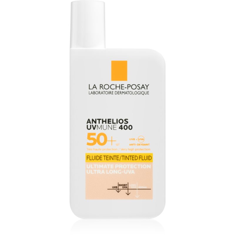 La Roche-Posay Anthelios UVMUNE 400 защитна тонирана течност за лице SPF 50+ 50 мл.