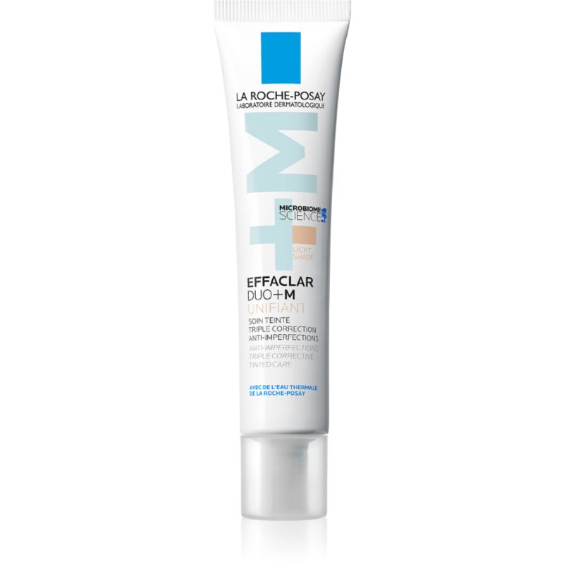 La Roche-Posay Effaclar DUO+M Unifiant лек тониращ крем с хидратиращ ефект цвят Light 40 мл.