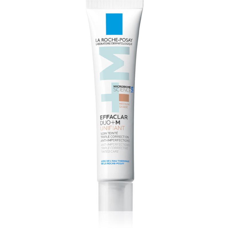 La Roche-Posay Effaclar DUO+M Unifiant лек тониращ крем с хидратиращ ефект цвят Medium 40 мл.
