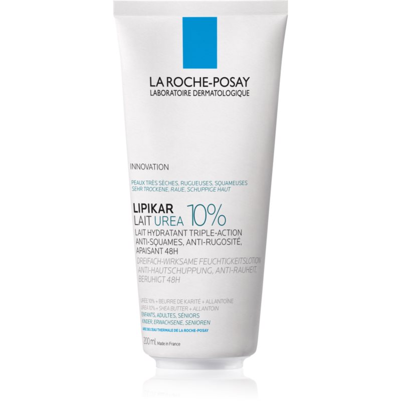 La Roche-Posay Lipikar Lait Urea 10% успокояващ лосион за тяло за много суха кожа 200 мл.