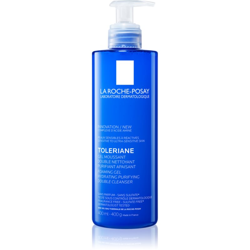 La Roche-Posay Toleriane пенлив почистващ гел за чувствителна кожа на лицето 400 мл.
