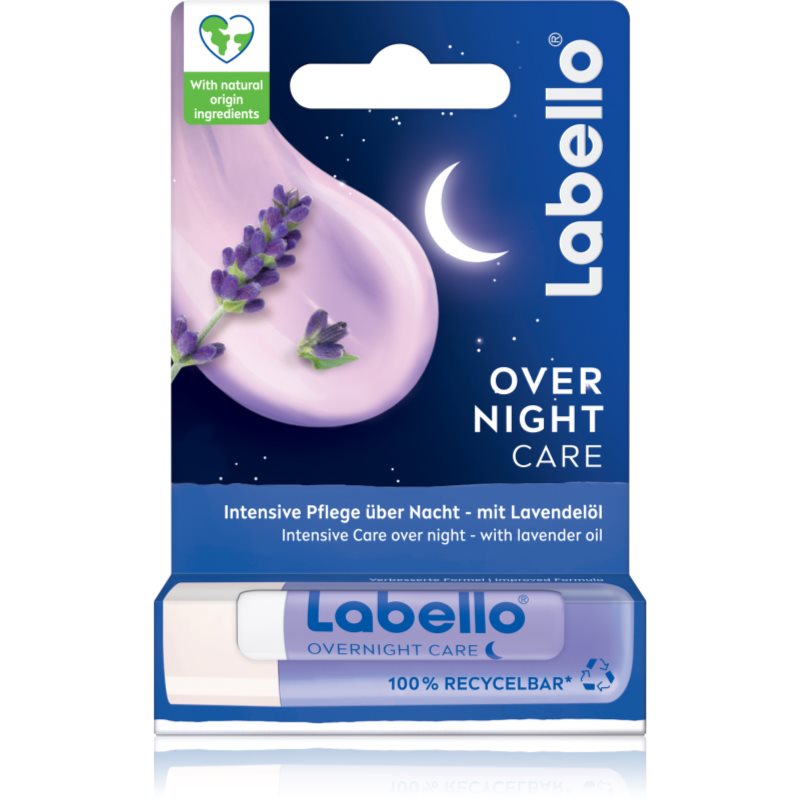 Labello Over Night Care регенериращ балсам за устни с лавандула 4.8 гр. на ниска цена