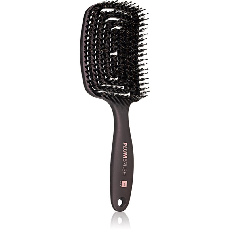 Labor Pro Plum Brush Thick Четка за коса с влакна от найлон и глиган за груба коса 1 бр.