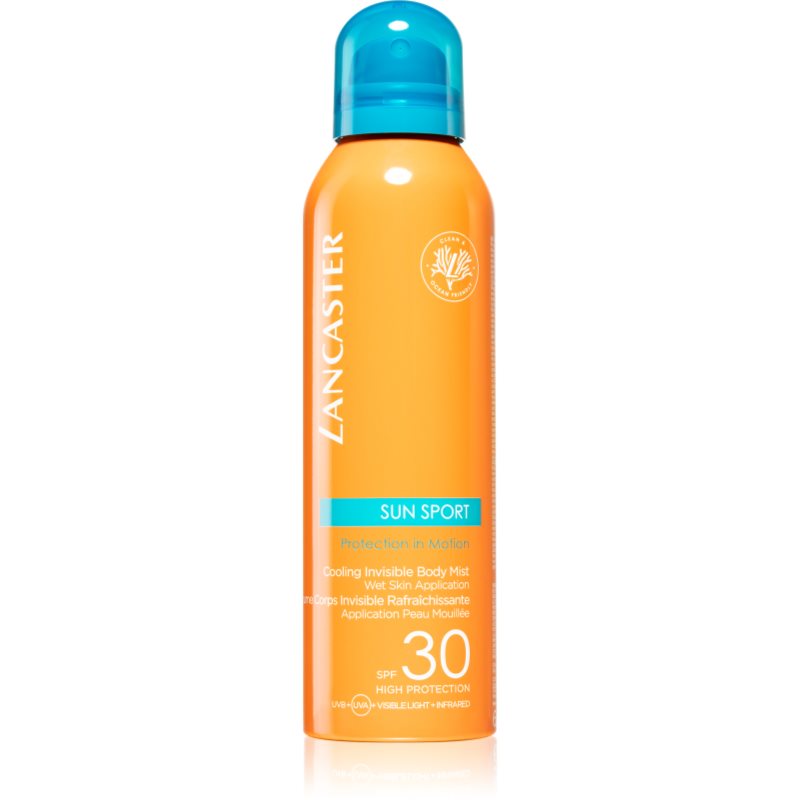 Lancaster Sun Sport Cooling Invisible Body Mist слънцезащитна охлаждаща мъгла за тяло SPF 30 (ocean friendly) 200 мл.