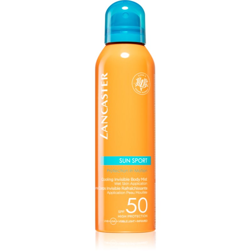 Lancaster Sun Sport Cooling Invisible Body Mist слънцезащитна охлаждаща мъгла за тяло SPF 50 200 мл.