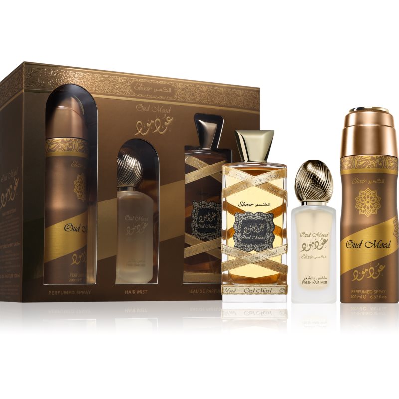 Lattafa Oud Mood Elixir подаръчен комплект унисекс 1 бр.