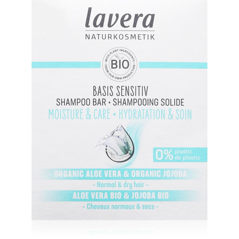 Lavera Basis Sensitiv Твърд шампоан за чувствителна кожа на скалпа 50 гр.