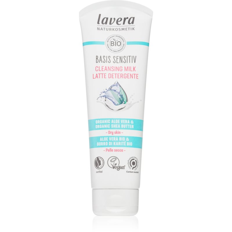 Lavera Basis Sensitiv почистващо мляко за тяло за суха кожа 125 мл.