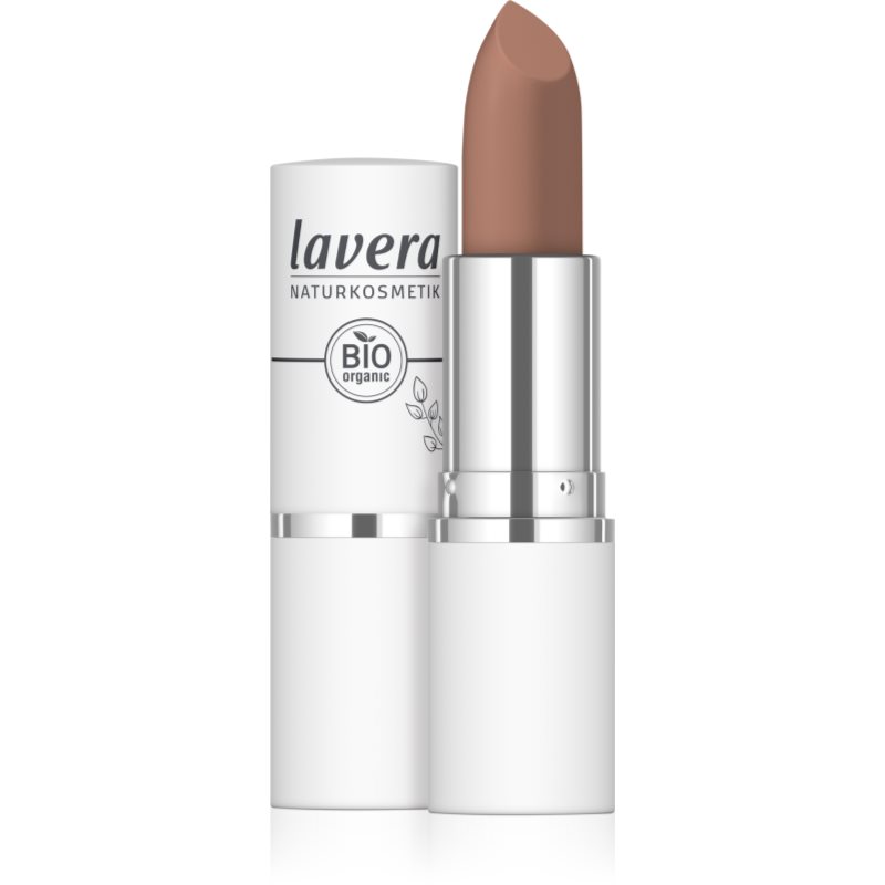 Lavera Comfort Matt матиращо червило цвят 02 Warm Wood 4