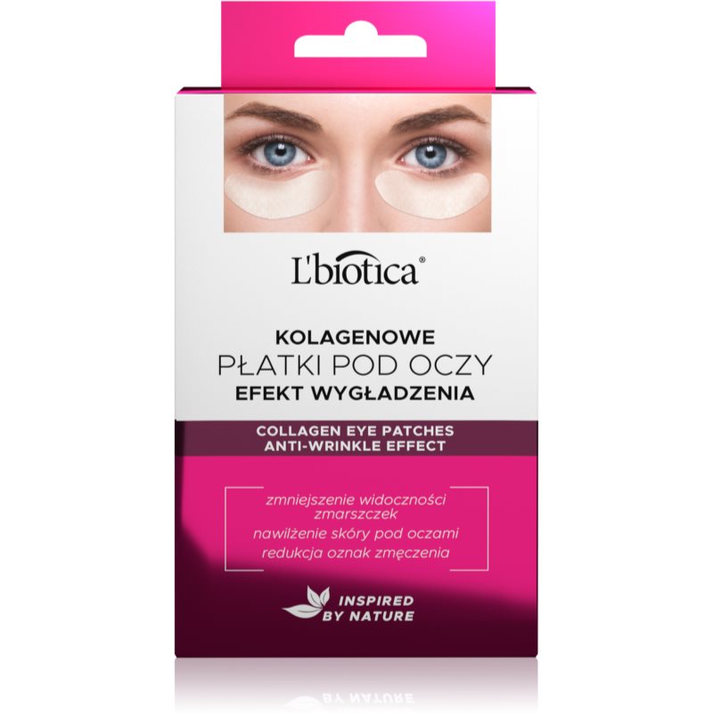 L’biotica Masks колагенова маска за областта около очите с анти-бръчков ефект 6 бр. на ниска цена