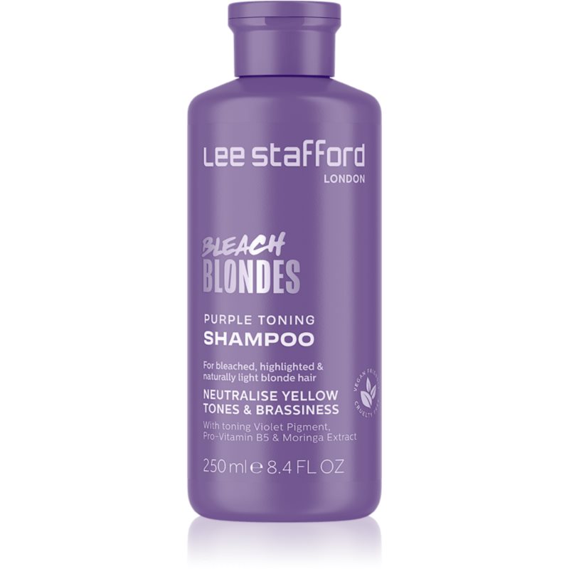 Lee Stafford Bleach Blondes Toning Shampoo шампоан за руса коса неутрализиращ жълтеникавите оттенъци 250 мл. на ниска цена