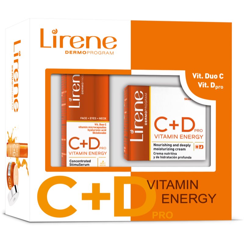 Lirene C+D PRO Vitamin Energy подаръчен комплект за всички типове кожа на лицето за жени