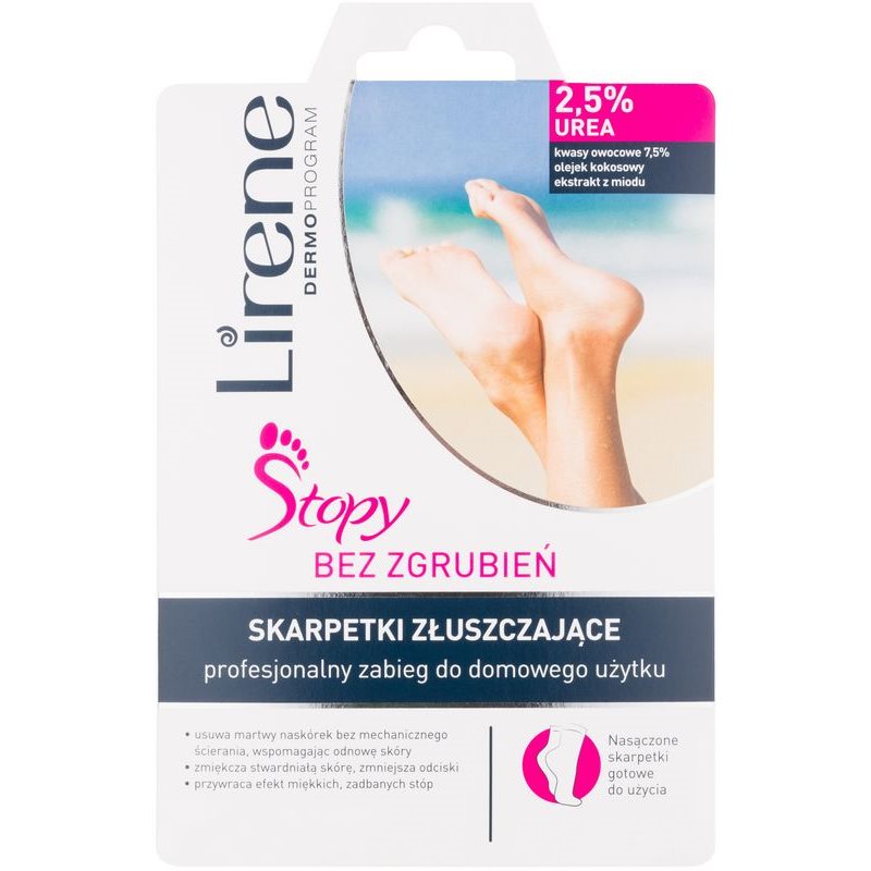 Lirene Foot Care ексфолиращи чорапи за омекотяване и хидратиране кожата на краката. (2