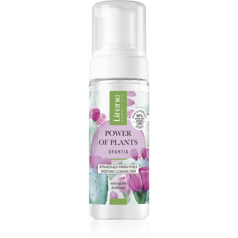 Lirene Power of Plants Opuntia нежна почистваща пяна с изглаждащ ефект 150 мл.