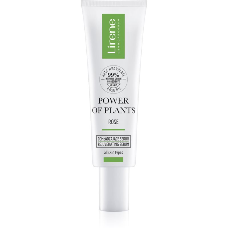 Lirene Power of Plants Rose подмладяващ серум за лице със стягащ ефект 30 мл.