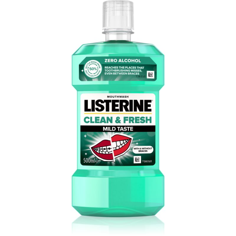 Listerine Clean & Fresh вода за уста срещу кариес 500 мл. на ниска цена