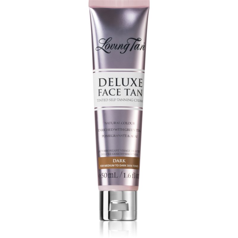 Loving Tan Deluxe Face Tan автобронзант крем за лице цвят Dark 50 мл.