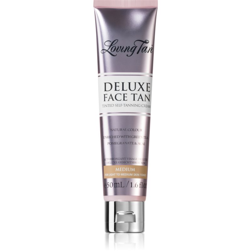 Loving Tan Deluxe Face Tan автобронзант крем за лице цвят Medium 50 мл. на ниска цена