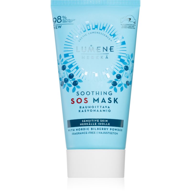 Lumene Soothing [HERKKÄ] SOS хидратираща маска за чувствителна и суха кожа 75 мл.