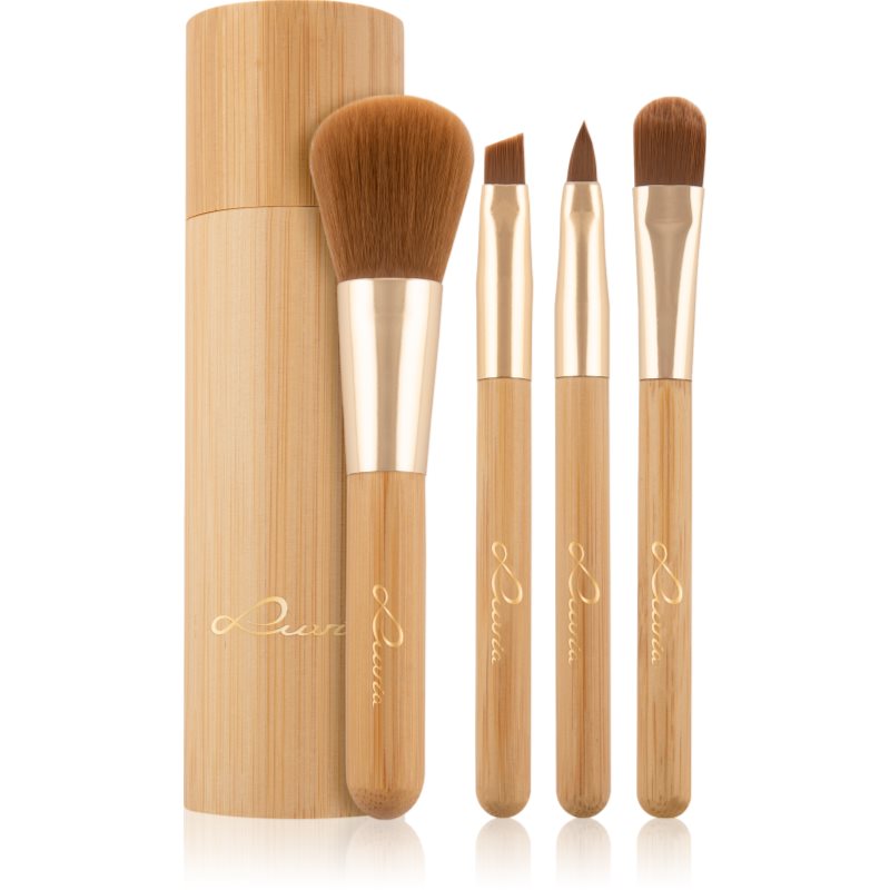 Luvia Cosmetics Bamboo Travel комплект четки пътническа на ниска цена