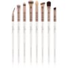 Luvia Cosmetics Prime Vegan All Eye Want комплект четки за очи Pearl White / Metallic Coffee Brown